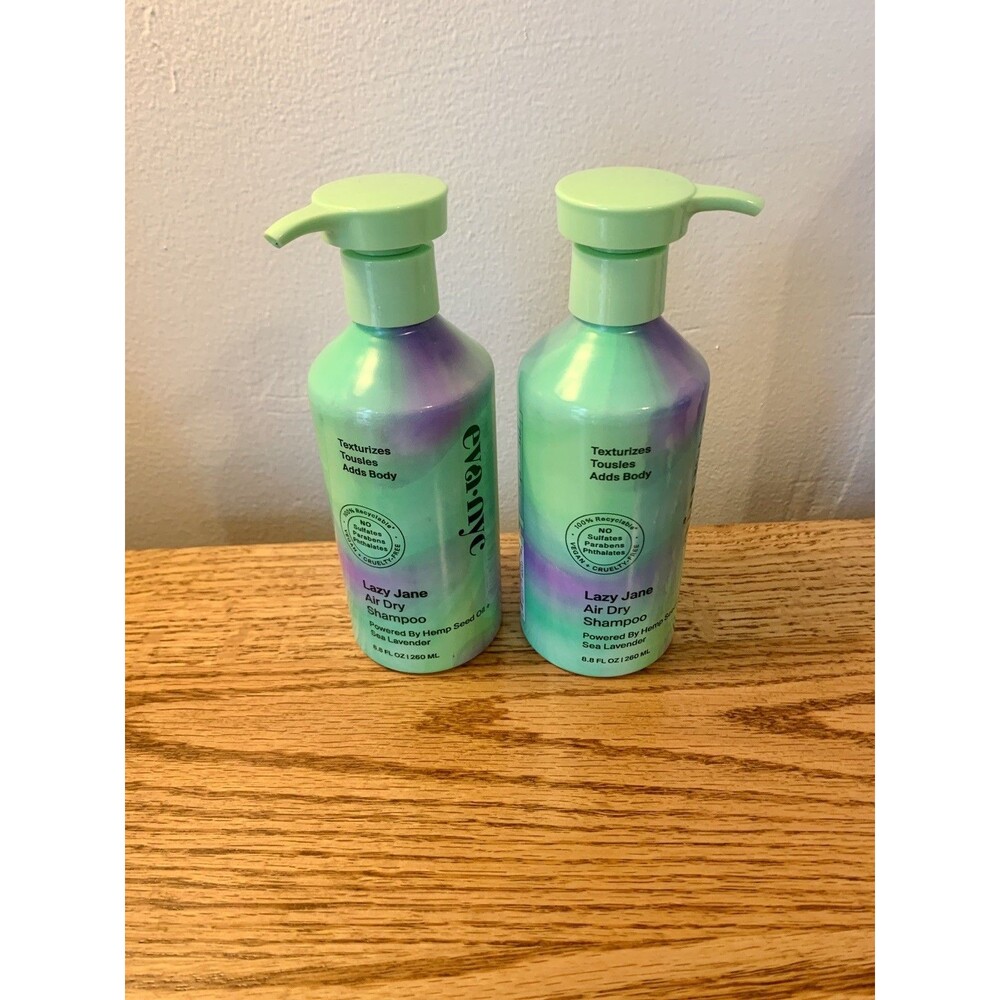 (2) Eva NYC Lazy Jane Air Dry Shampoo 8.8oz SET Texture Seed Oil Tousle Body NEW